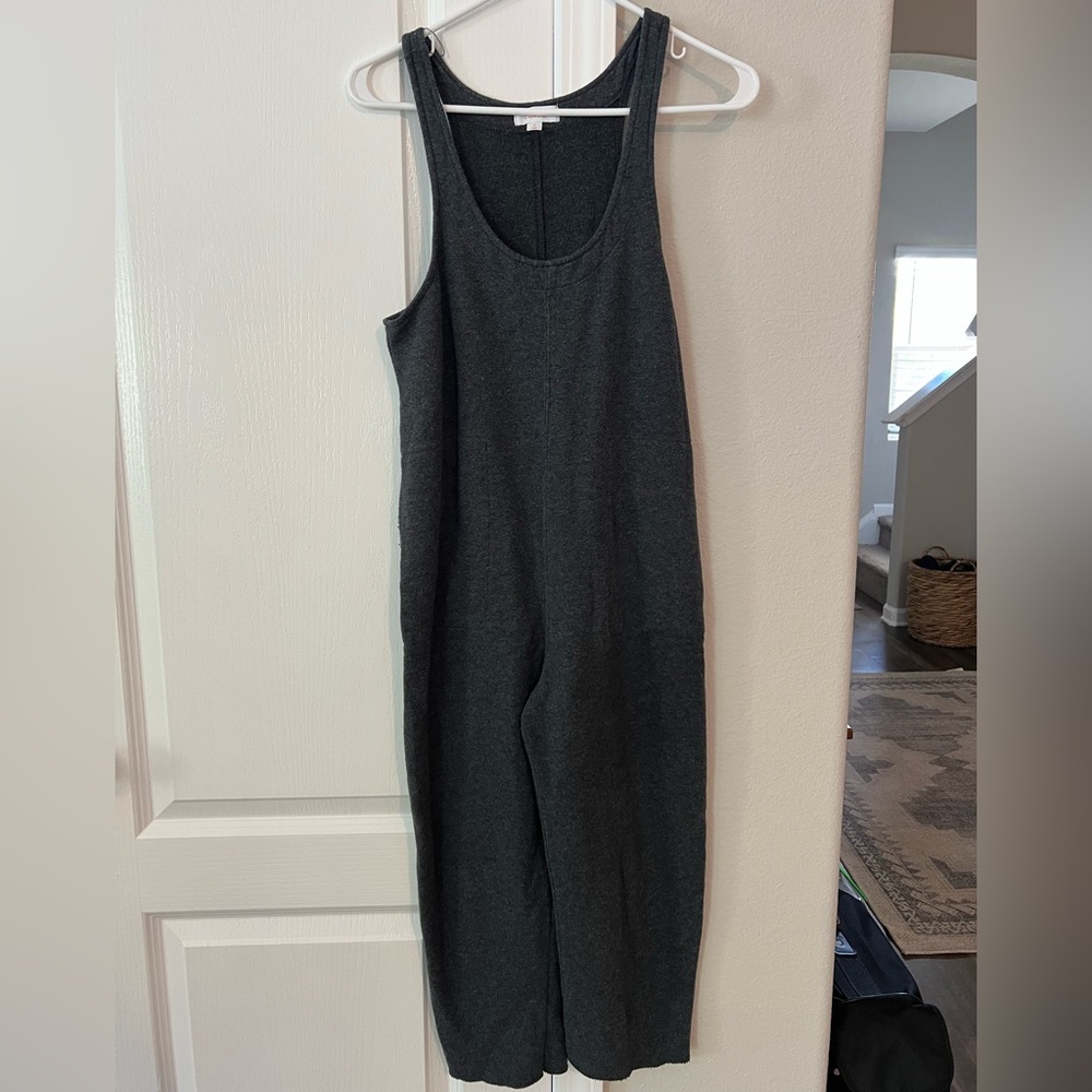 Dark Gray Sleeveless Jumpsuit
